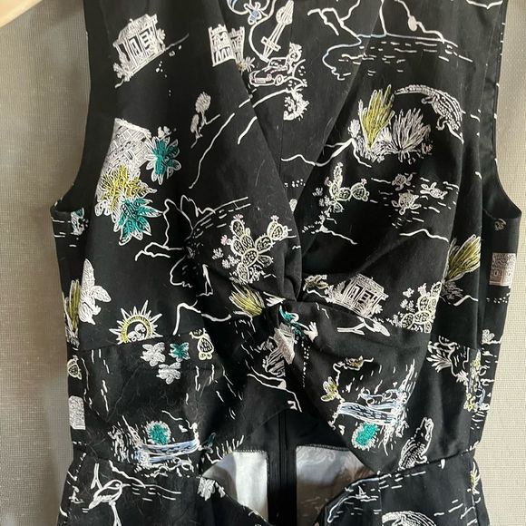 Zara black vacation destination cut out romper size M - Picture 9 of 9